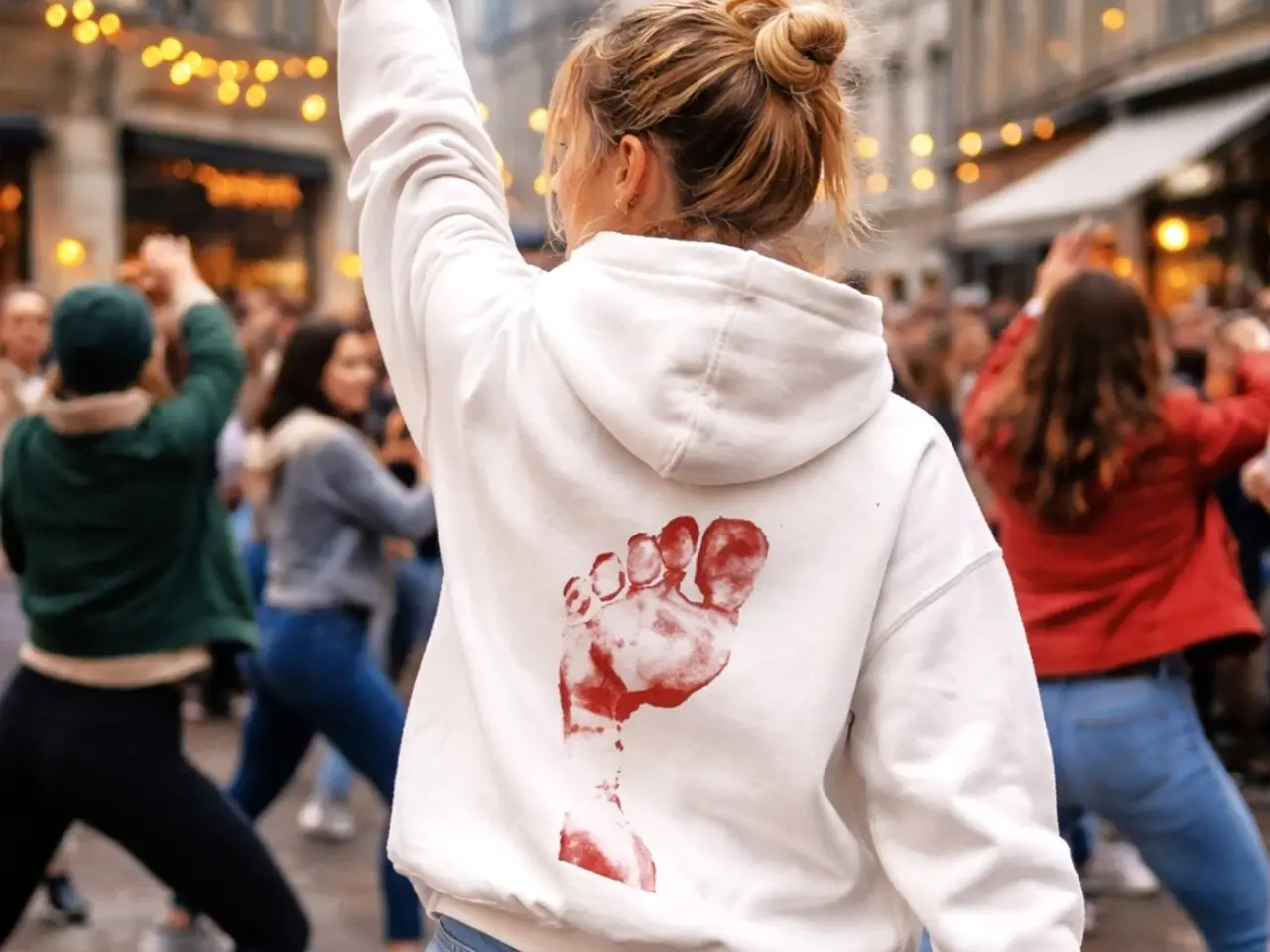 Billede 1 - Hvid sweatshirt fra Dansens dage 2011. I god stand