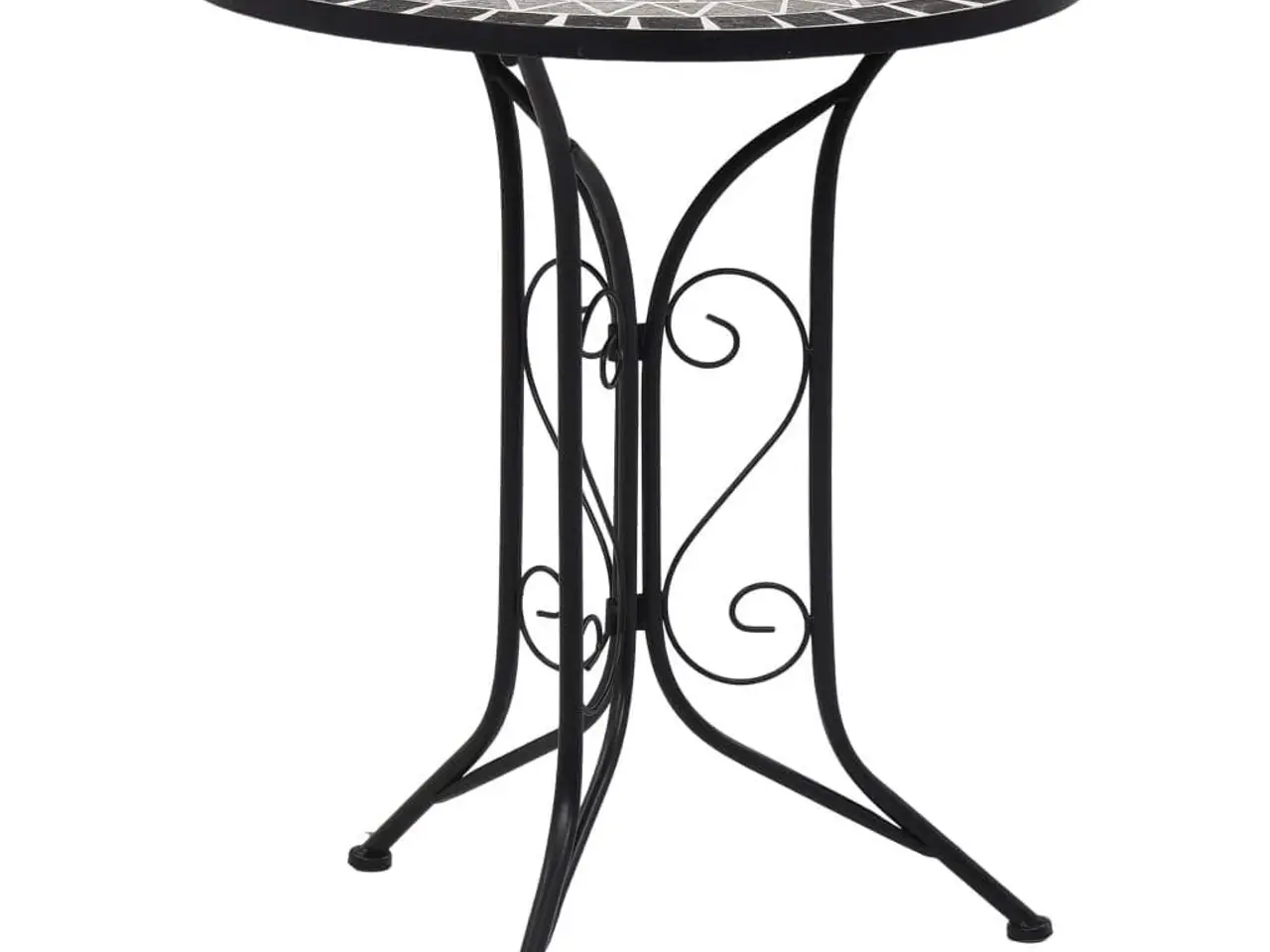 Billede 1 - Bistrobord med mosaikdesign 60 cm keramisk grå