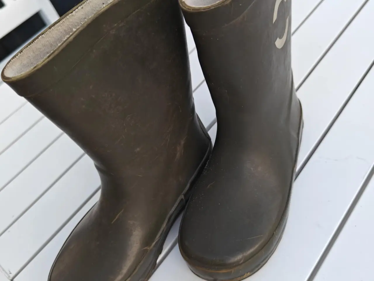 Billede 3 - Mikk-Line Dusty Olive Gummistøvler Solid str. 27
