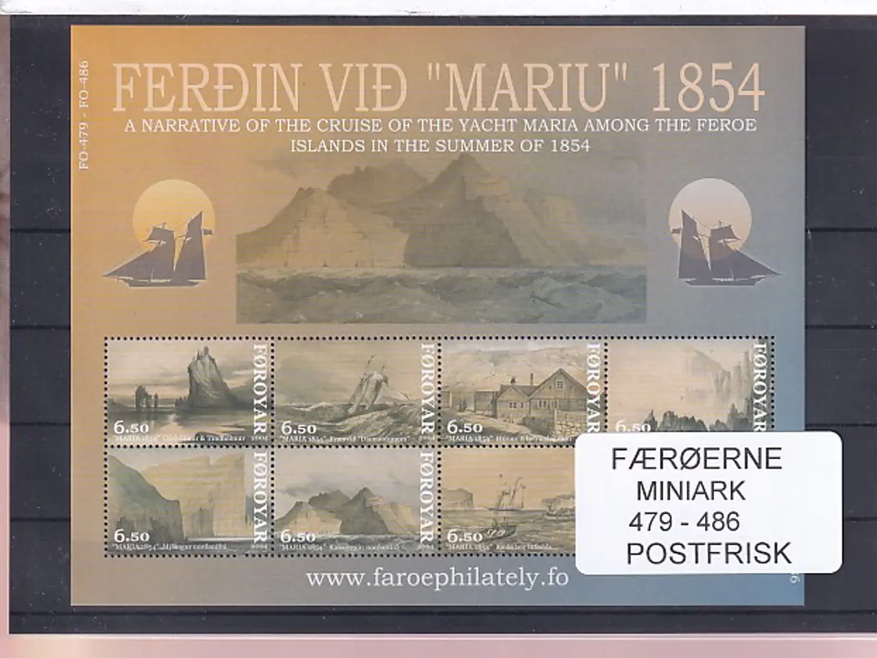 Billede 1 - Færøerne - 1 Miniark 479 - 486 - Postfrisk