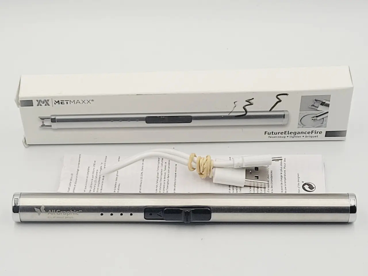 Billede 1 - ⭐️· ✨ METMAXX USB Plasma Lighter - Næsten Ny