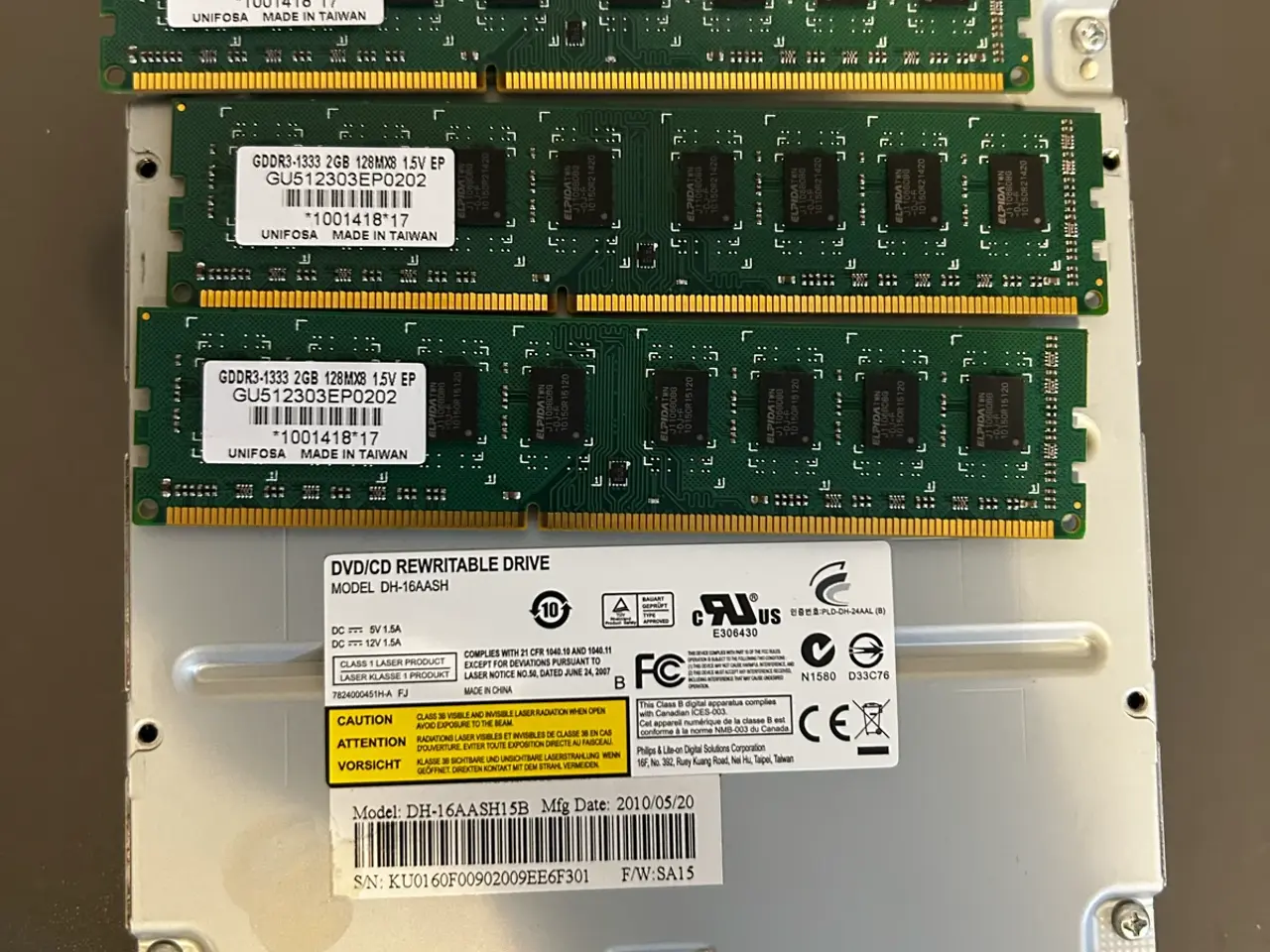 Billede 1 - 2 GB Ram og DVD -Writer
