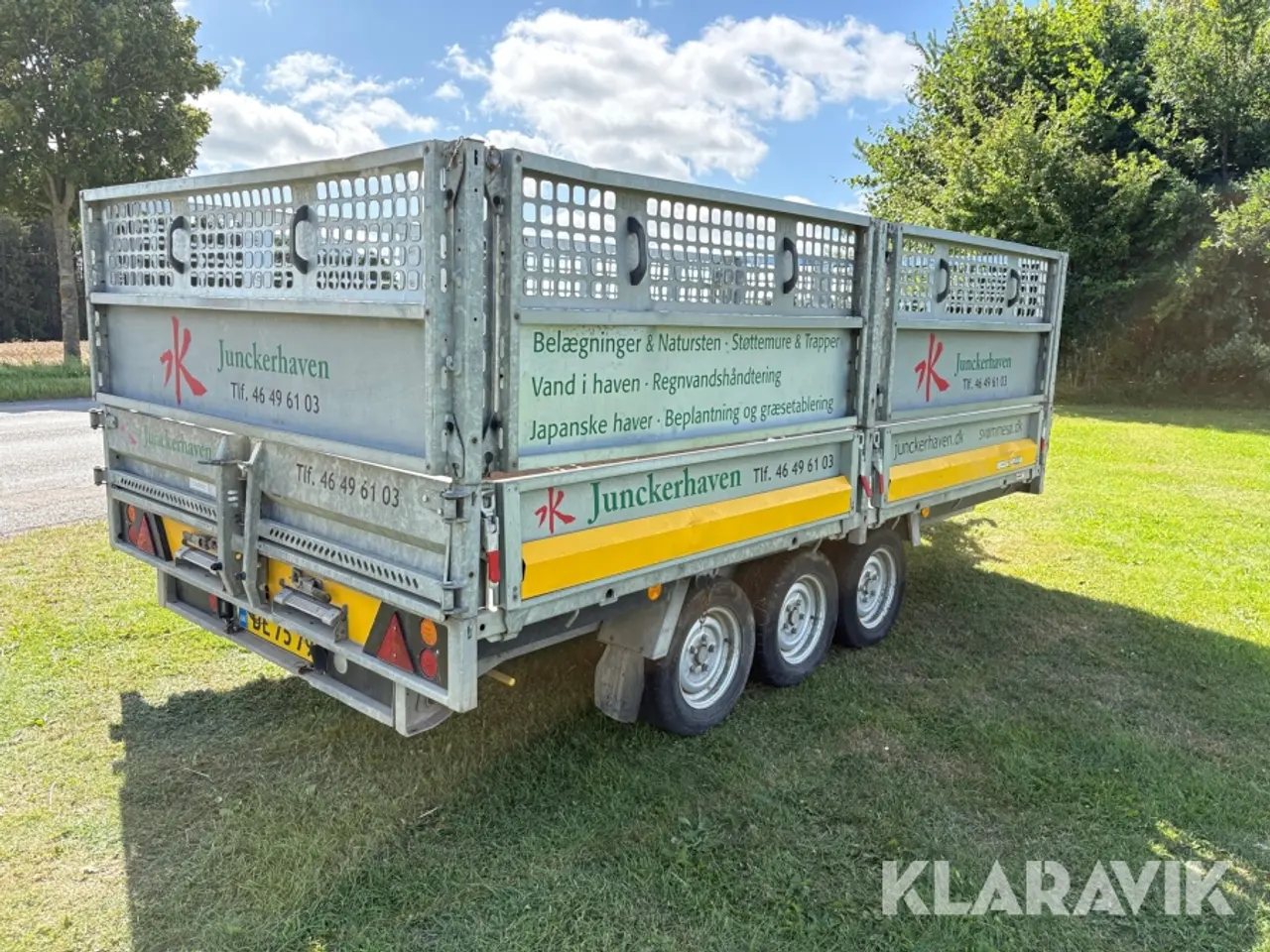Billede 3 - Maskintrailer Brian James Trailers Cargo Tipper 3-akslet med tip