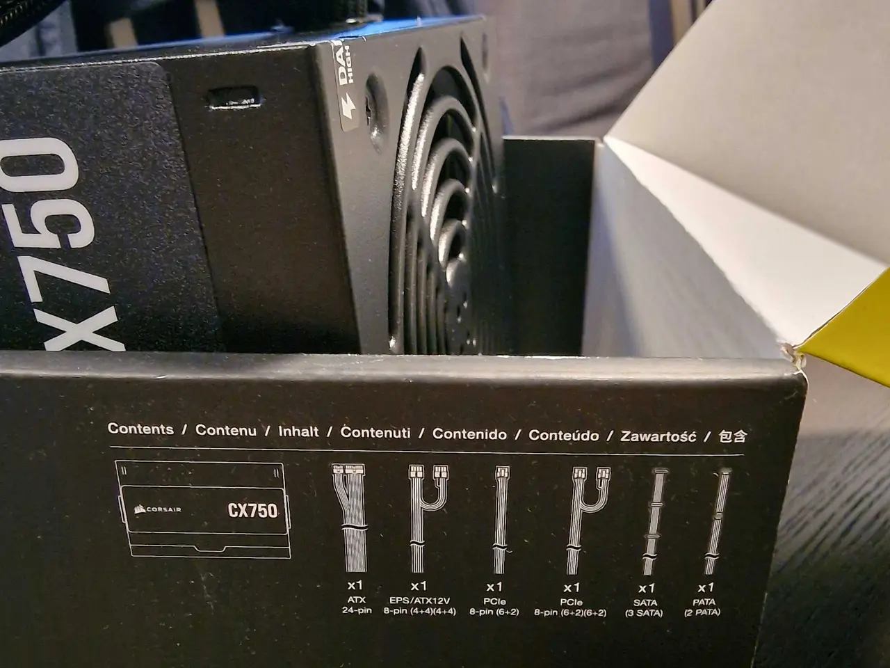 Billede 3 - Corsair CX750 ATX strømforsyning