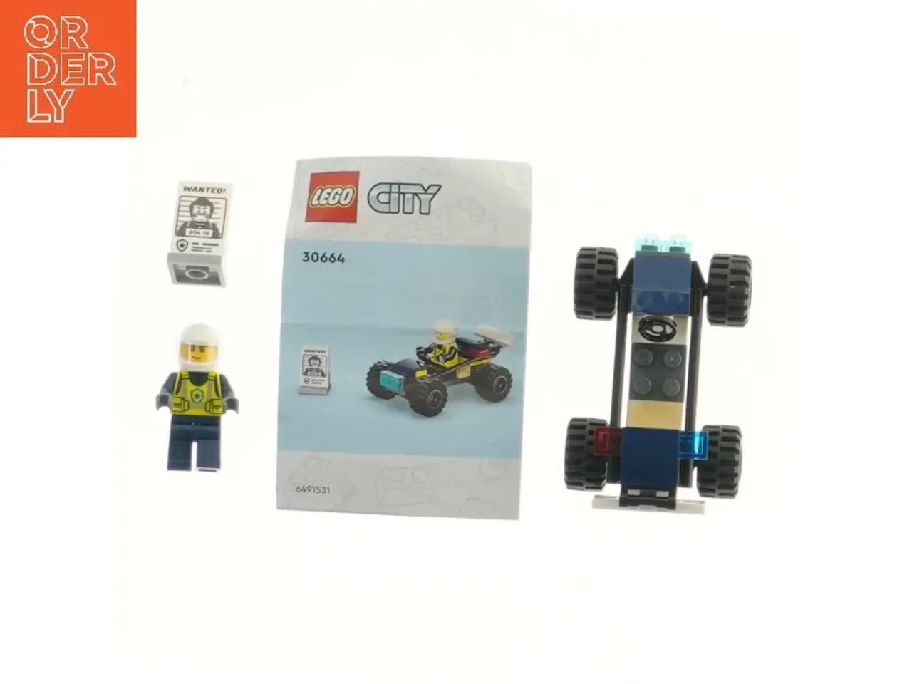 Billede 1 - LEGO City politibil med figur fra Lego (str. 8 cm)