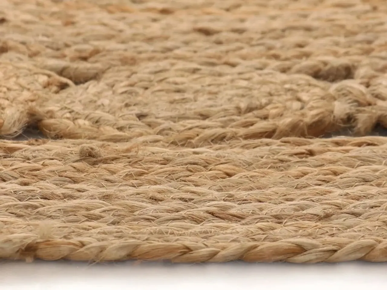 Billede 4 - Tæppe flettet design jute 120 cm rund