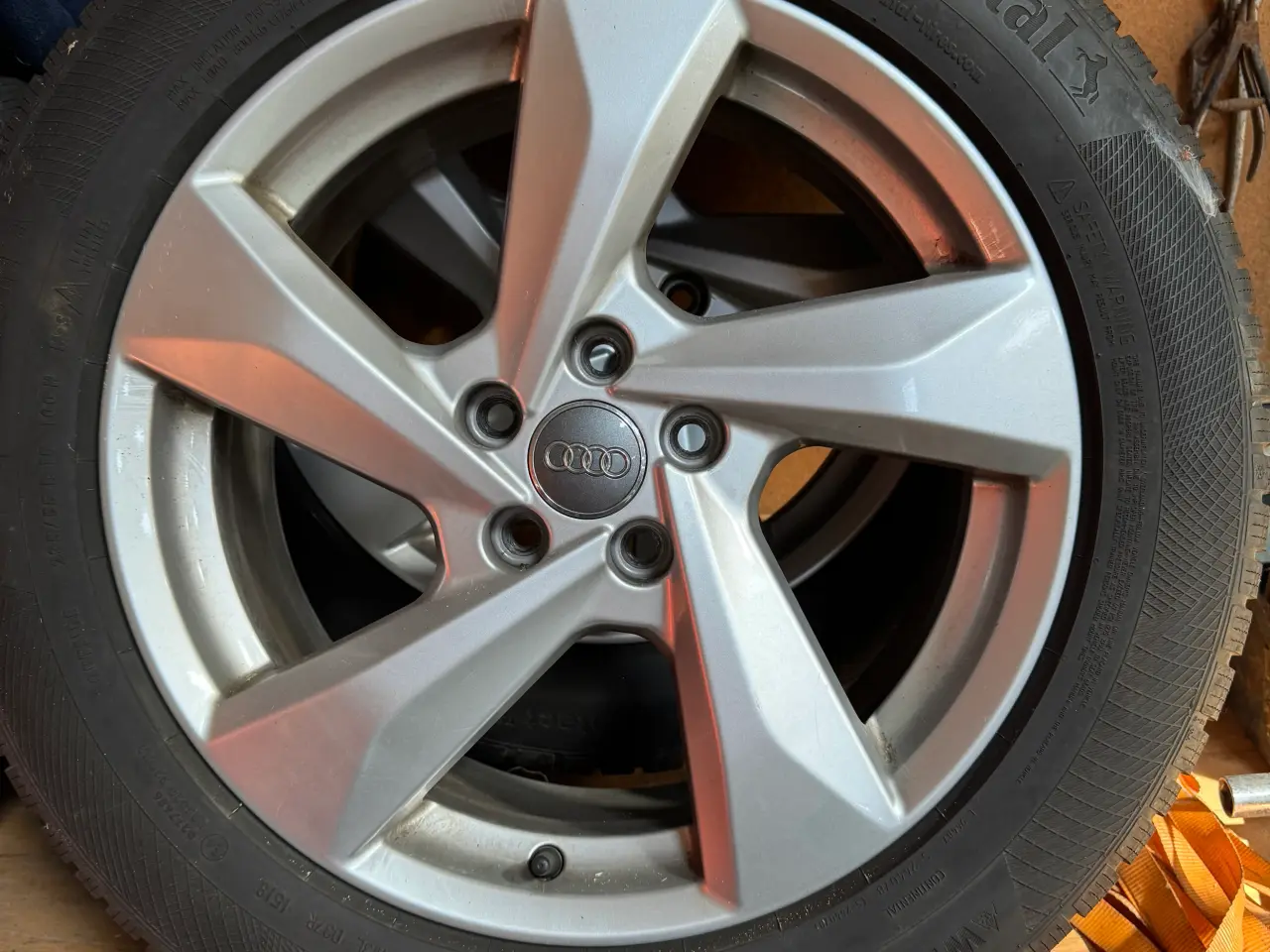 Billede 1 - Audi alu fælge m. vinterdæk