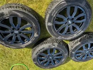 18” sort Alu fælge med vinterdæk
