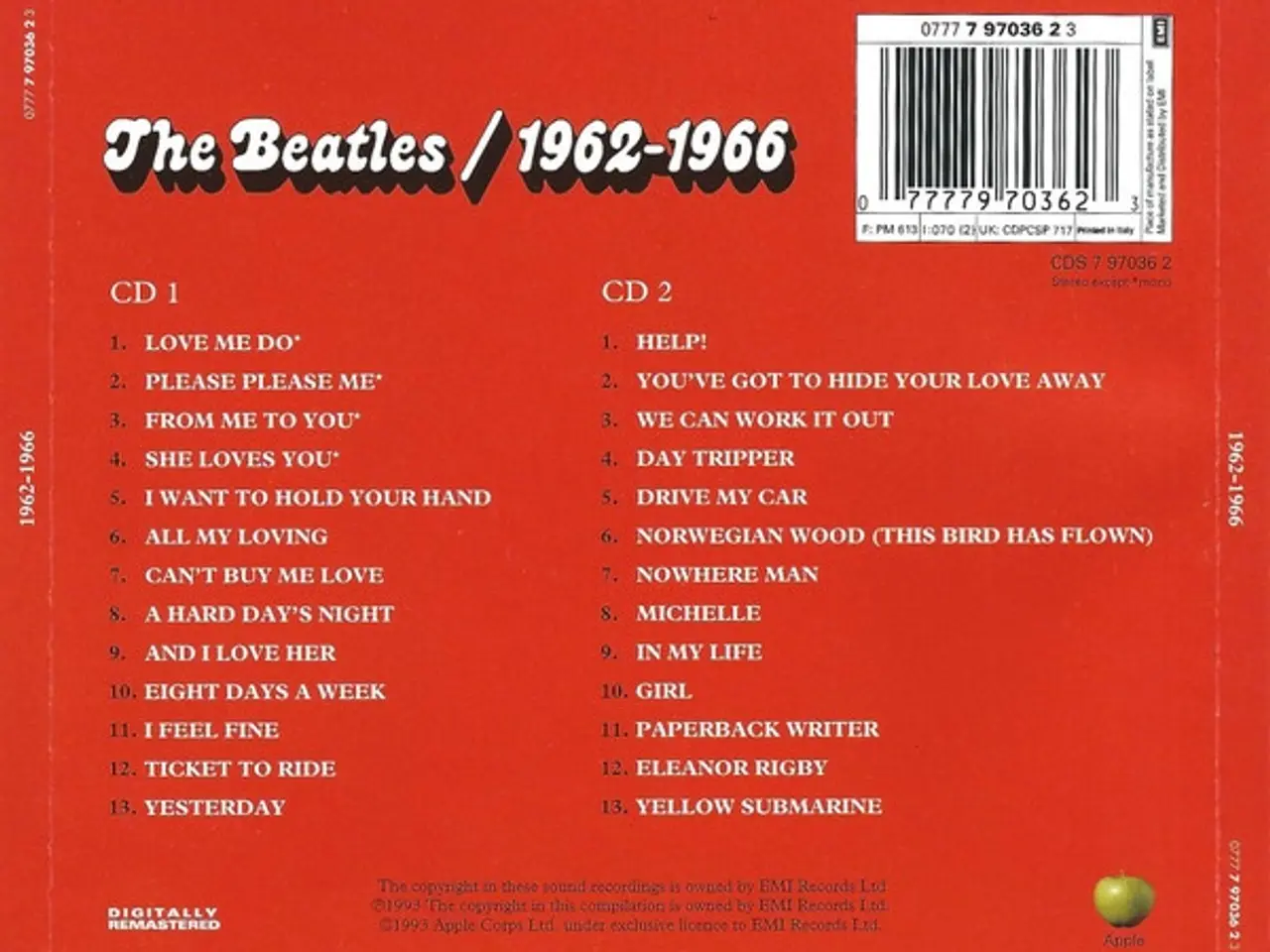 Billede 3 - The Beatles – 1962-1966 – 2CD