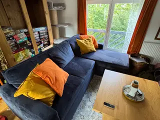 Sovesofa med chaiselong