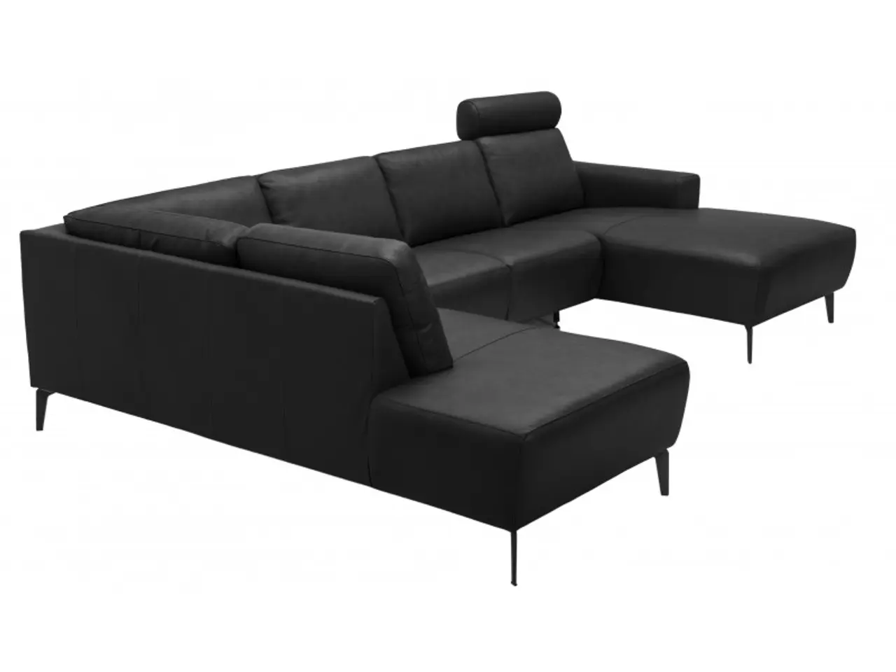 Billede 5 - Hjort Knudsen Copenhagen Læder U-sofa - Højrevendt