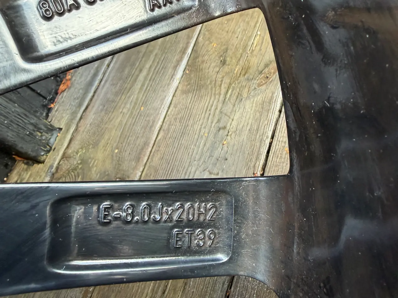 Billede 6 - Sorte originale 20" Audi aluminiumsfælge 10 eger