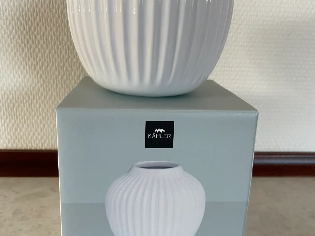 Billede 1 - Kähler vase, hvid