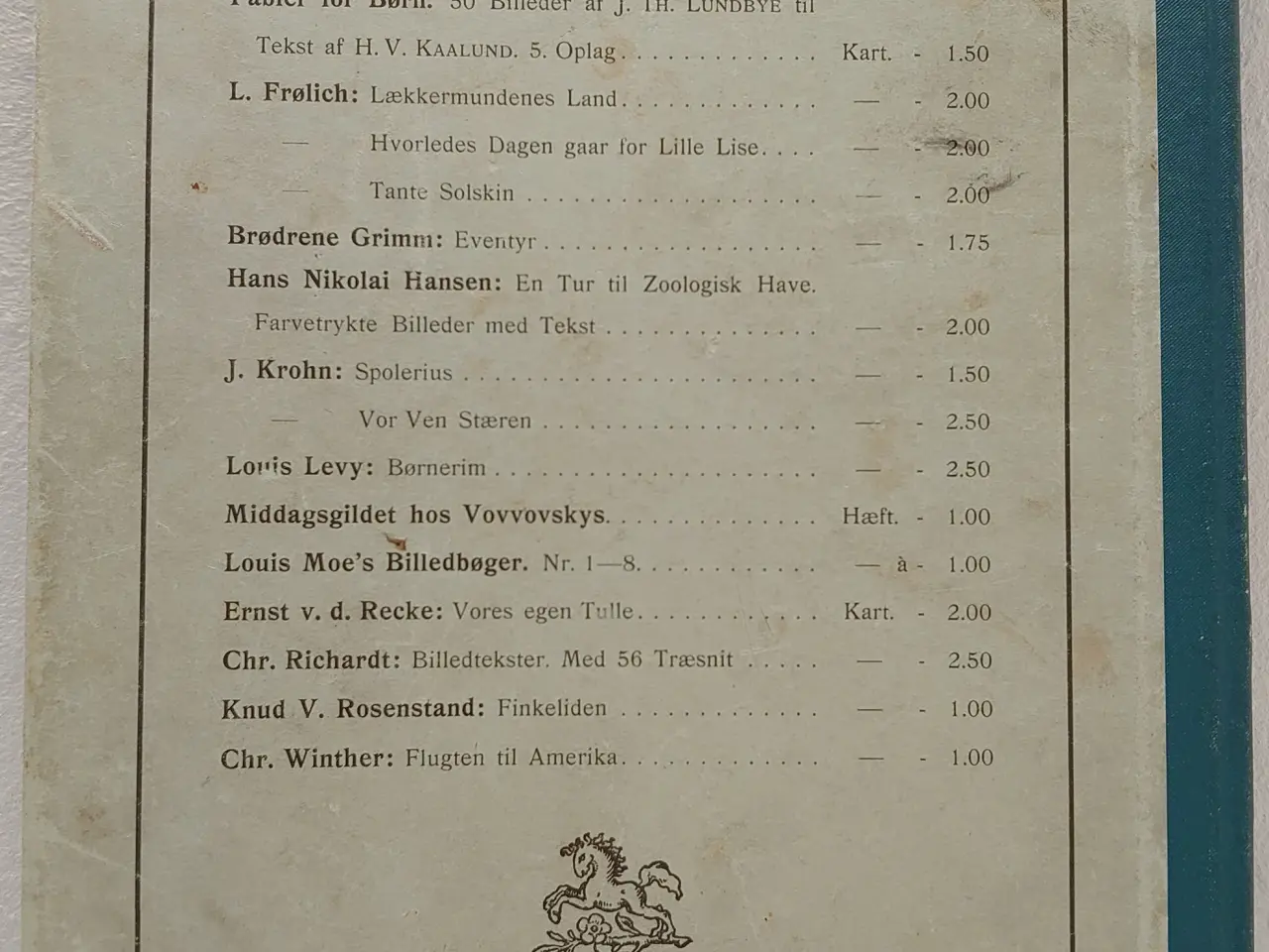 Billede 2 - Chr Winther: Fabler for Børn. 2. samling, 1905
