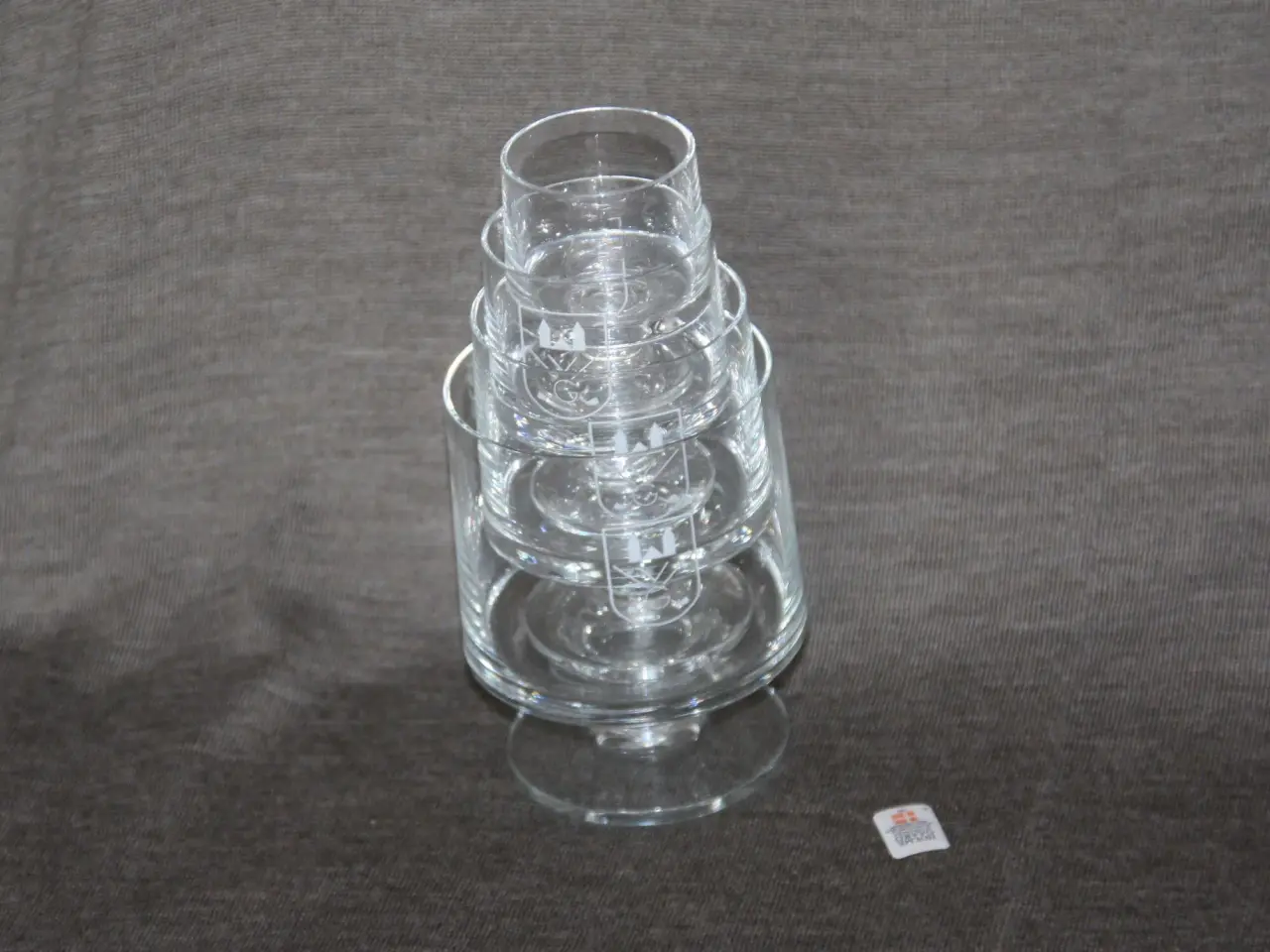 Billede 1 - 4 Holmegaard glas med golf logo