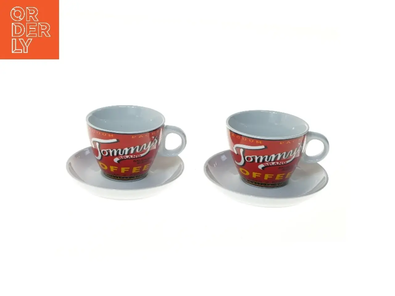 Billede 1 - Kaffekopper med underkopper fra Maisons (str. 2 stk Ø 9 cm længde 14 cm)
