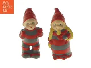 Sæt af keramik nisse-krydderi beholdere fra Pobra (str. 9 cm)