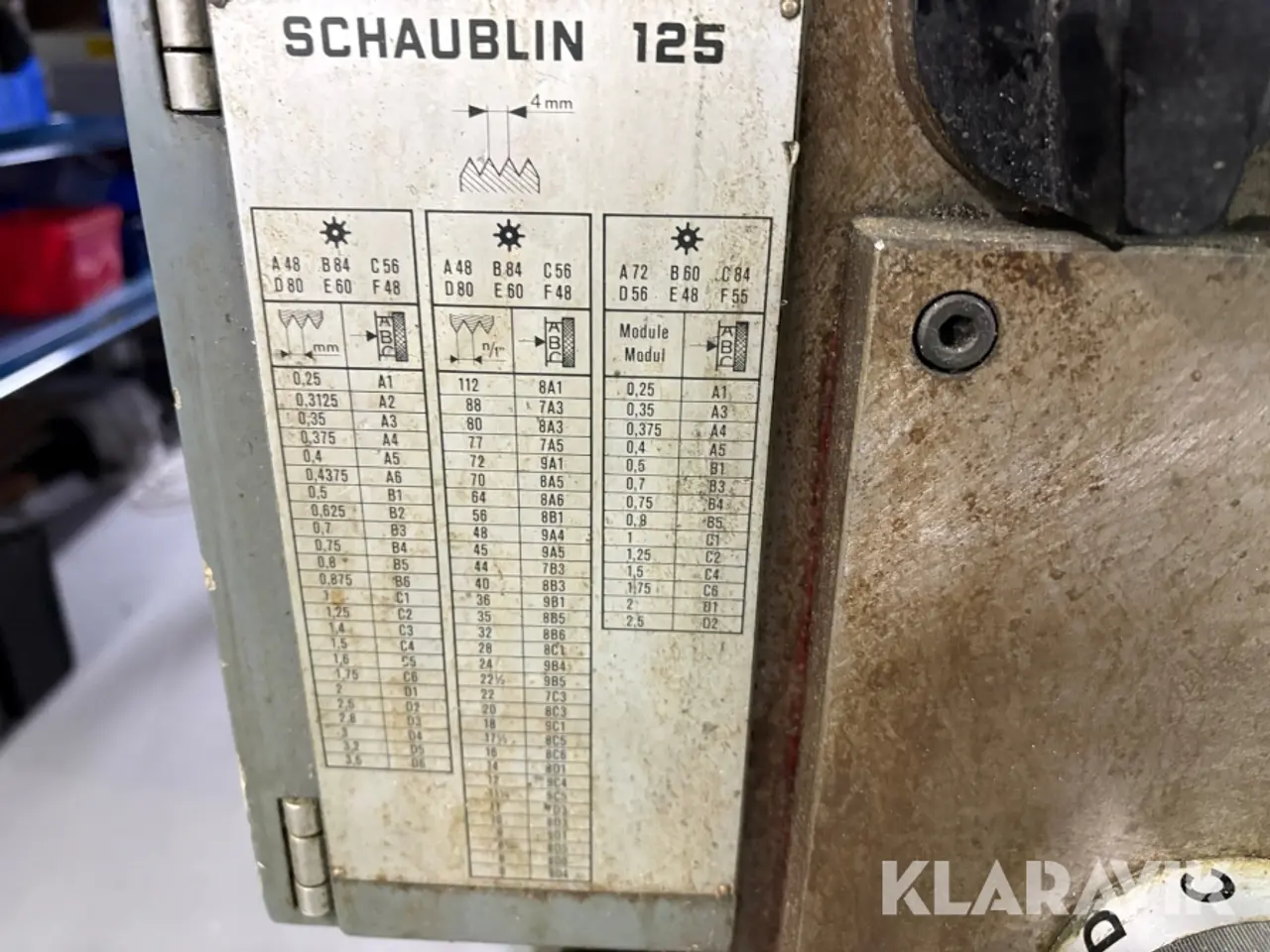 Billede 5 - Drejebænk Schaublin 125