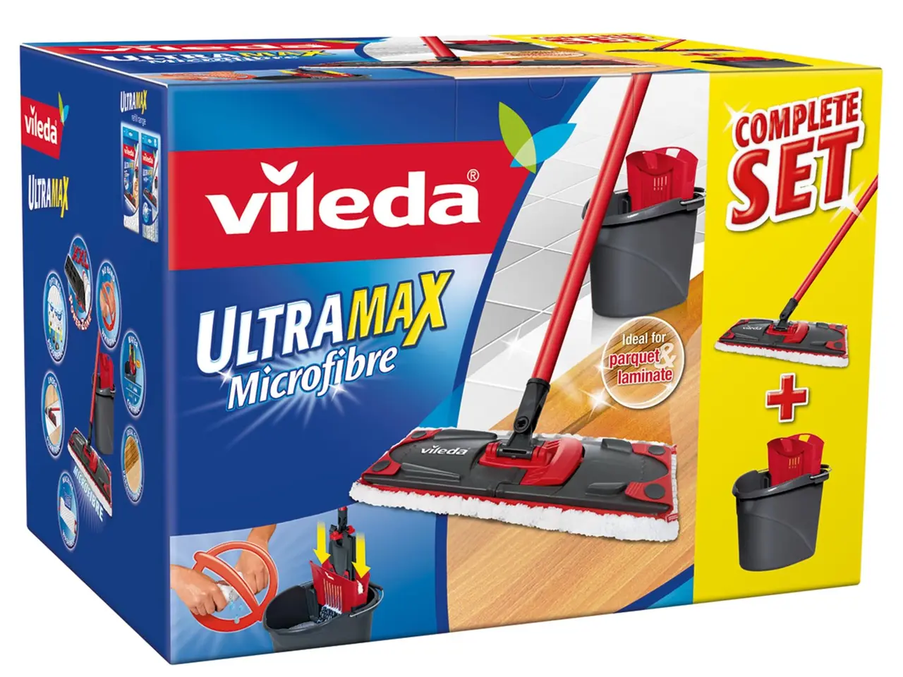 Billede 1 - Gulvmoppe sæt Vileda Ultramax - moppe + spand