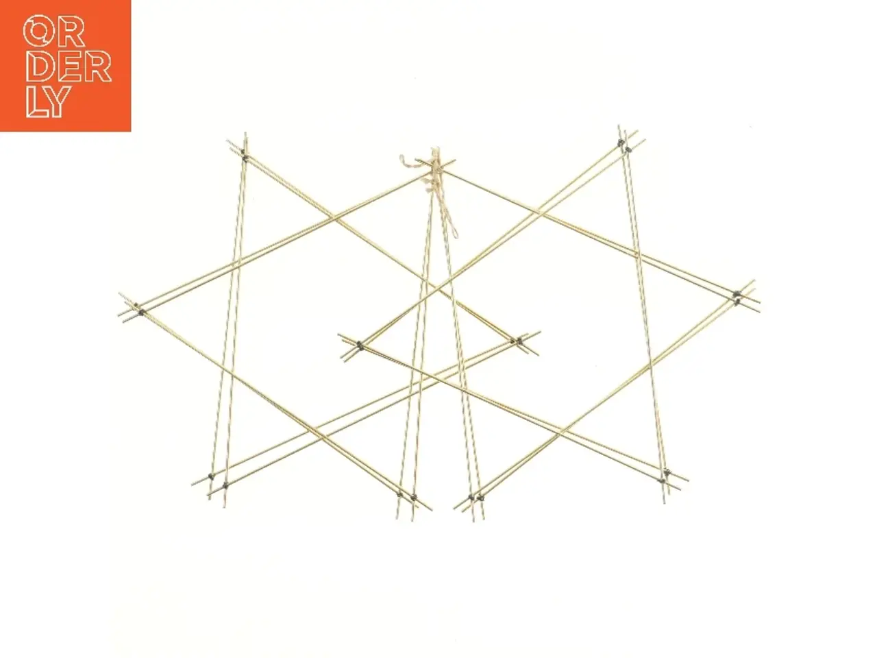 Billede 2 - 4 Gyldne stjerner dekoration (str. 36,5 cm)