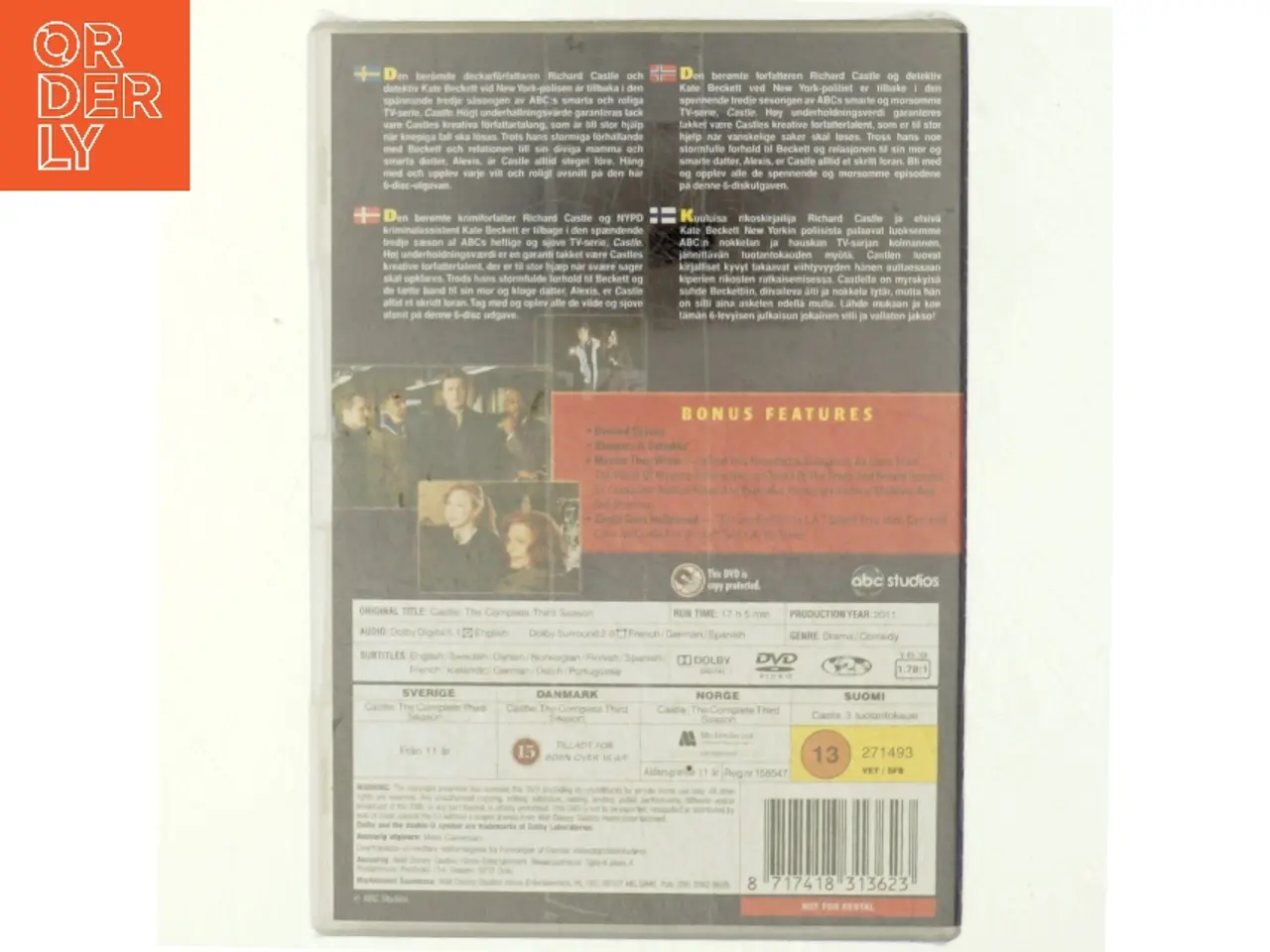 Billede 3 - Castle - hele tredje sæson (dvd)