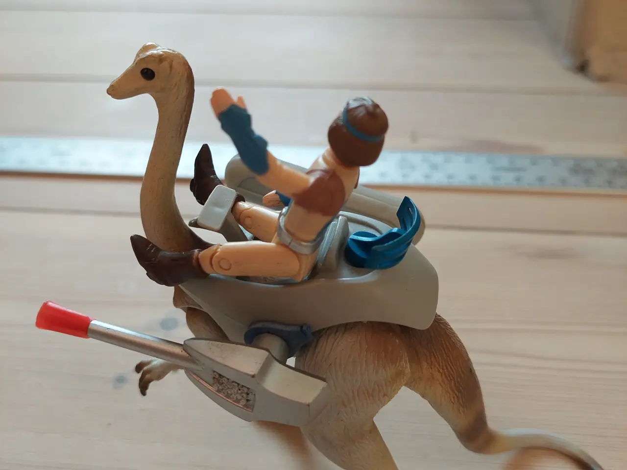 Billede 3 - Dino-Riders - Struthiomimus med drengen Nimbus