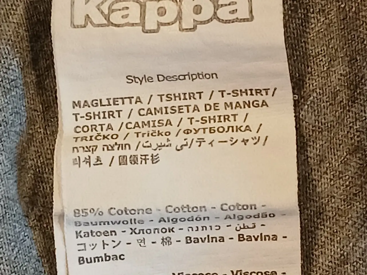 Billede 6 - Grå Kappa T-shirt str L