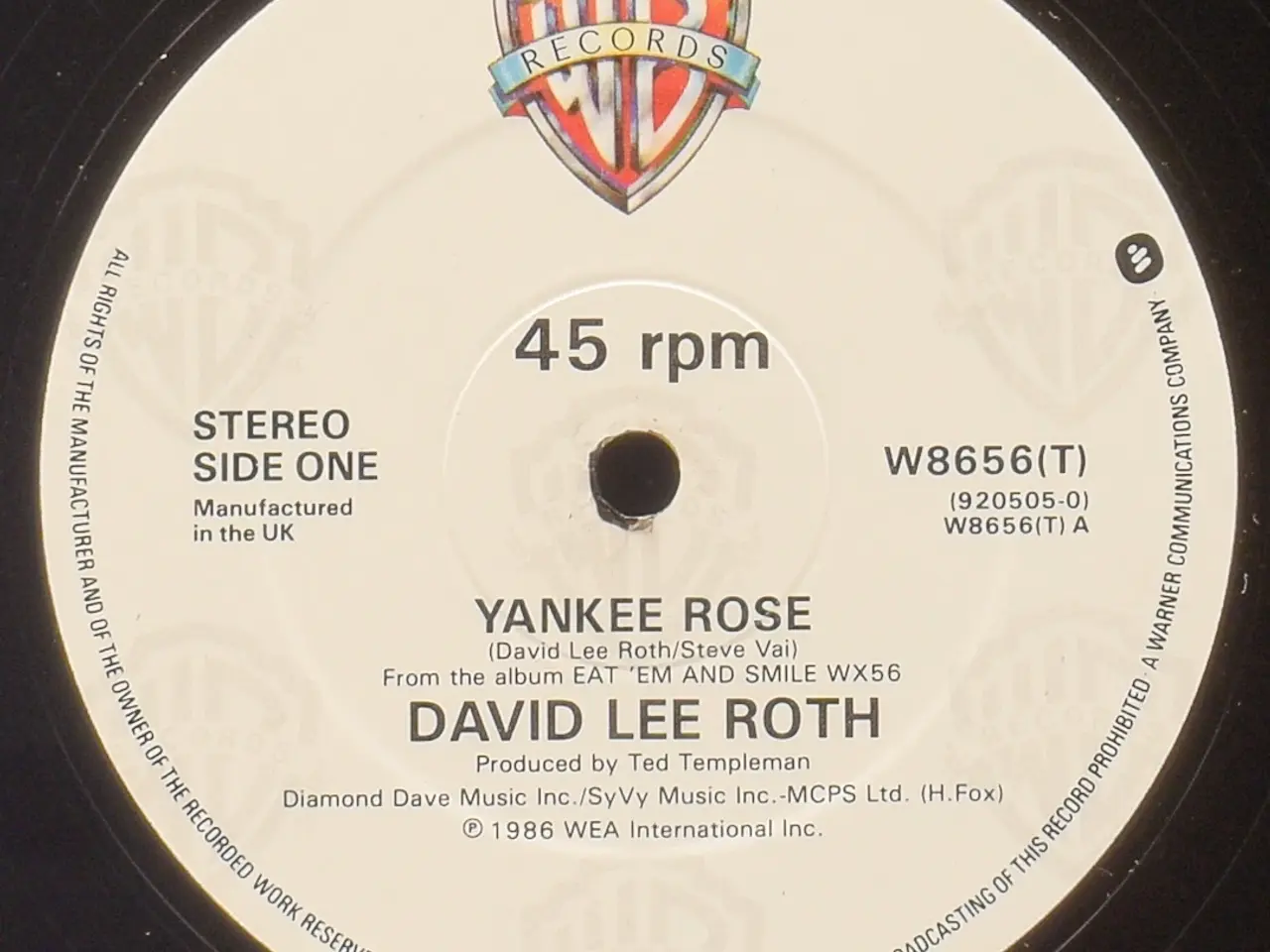 Billede 4 - David Lee Roth - Yankee Rose -12" MAXI - UK 1986 