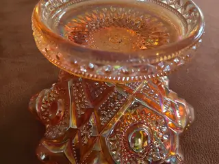Antik Imperial Glass "Fashion" Punch-sokkel / Fod 