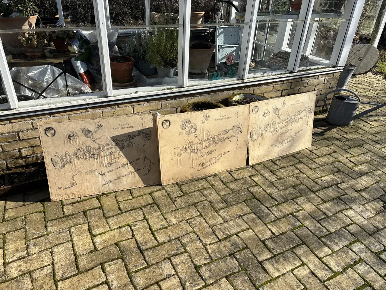 Billede 1 - Puch værksteds/ butik tavler gamle