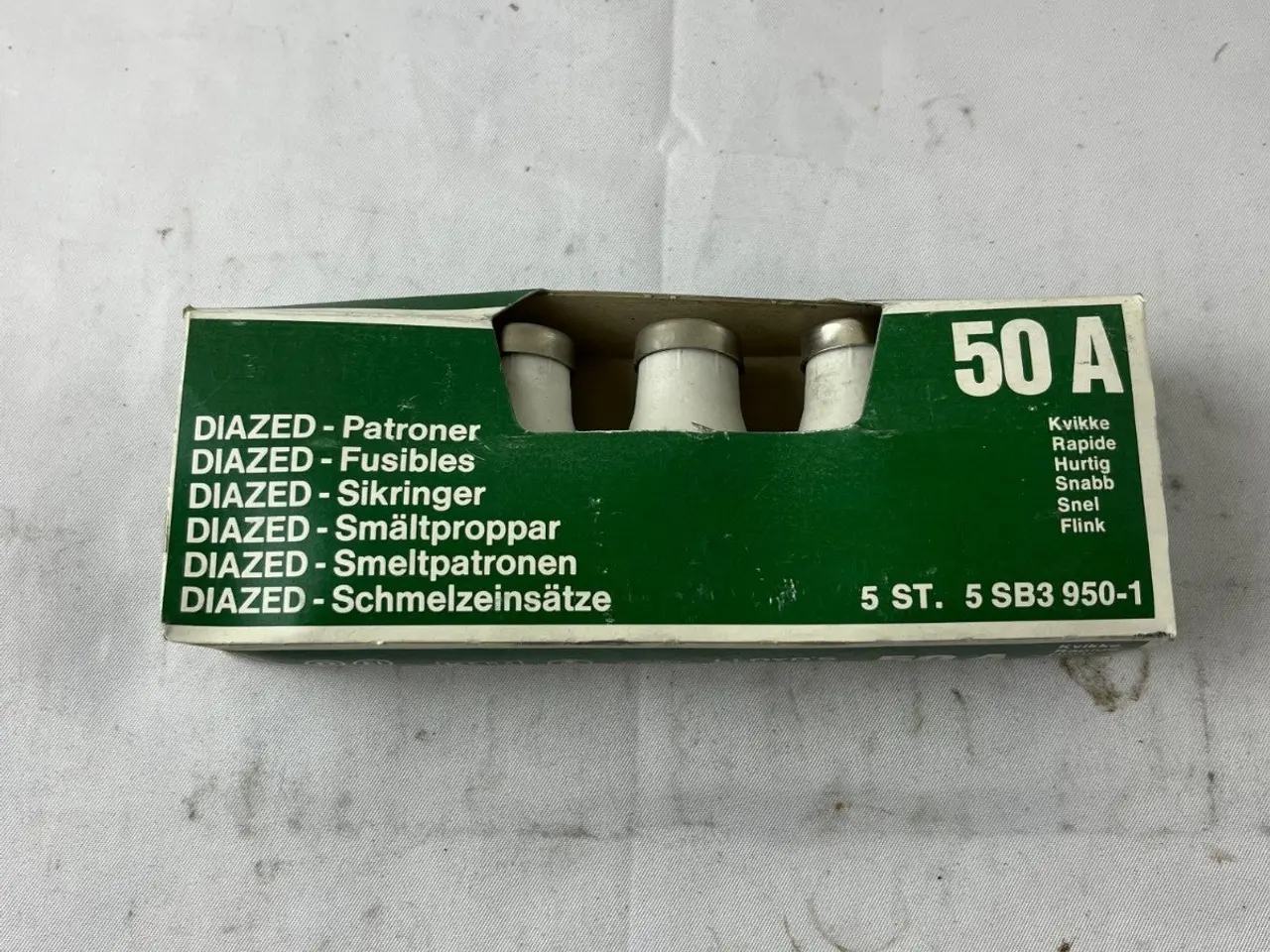 Billede 3 - Siemens 5SB3 950‑1 Diazed 50A Quick‑Acting DIII Of