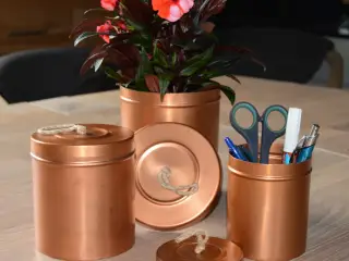 3 dekorative dåser: