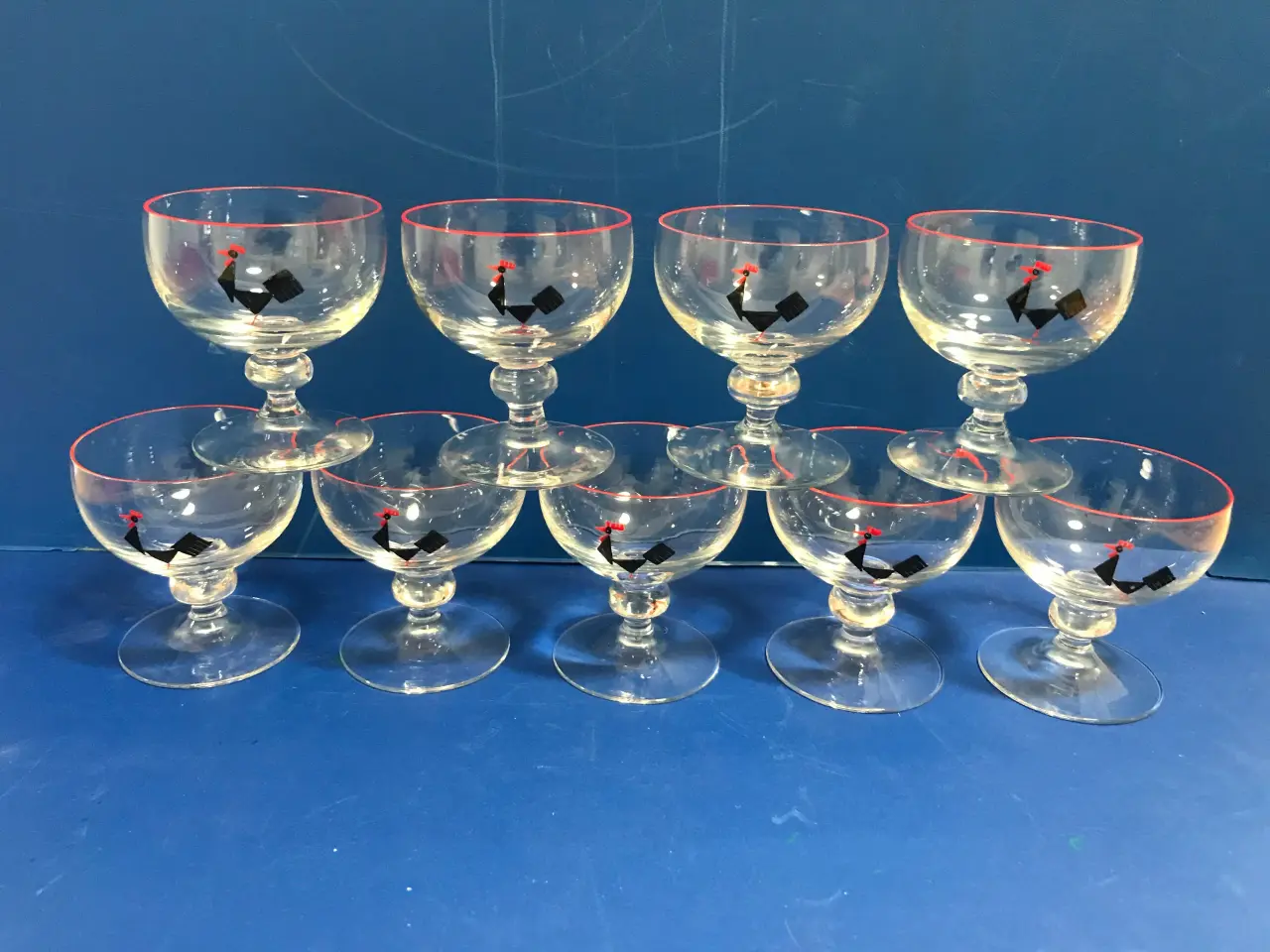 Billede 2 - HOLMEGAARD GLAS MED EMALJE-DEKO.