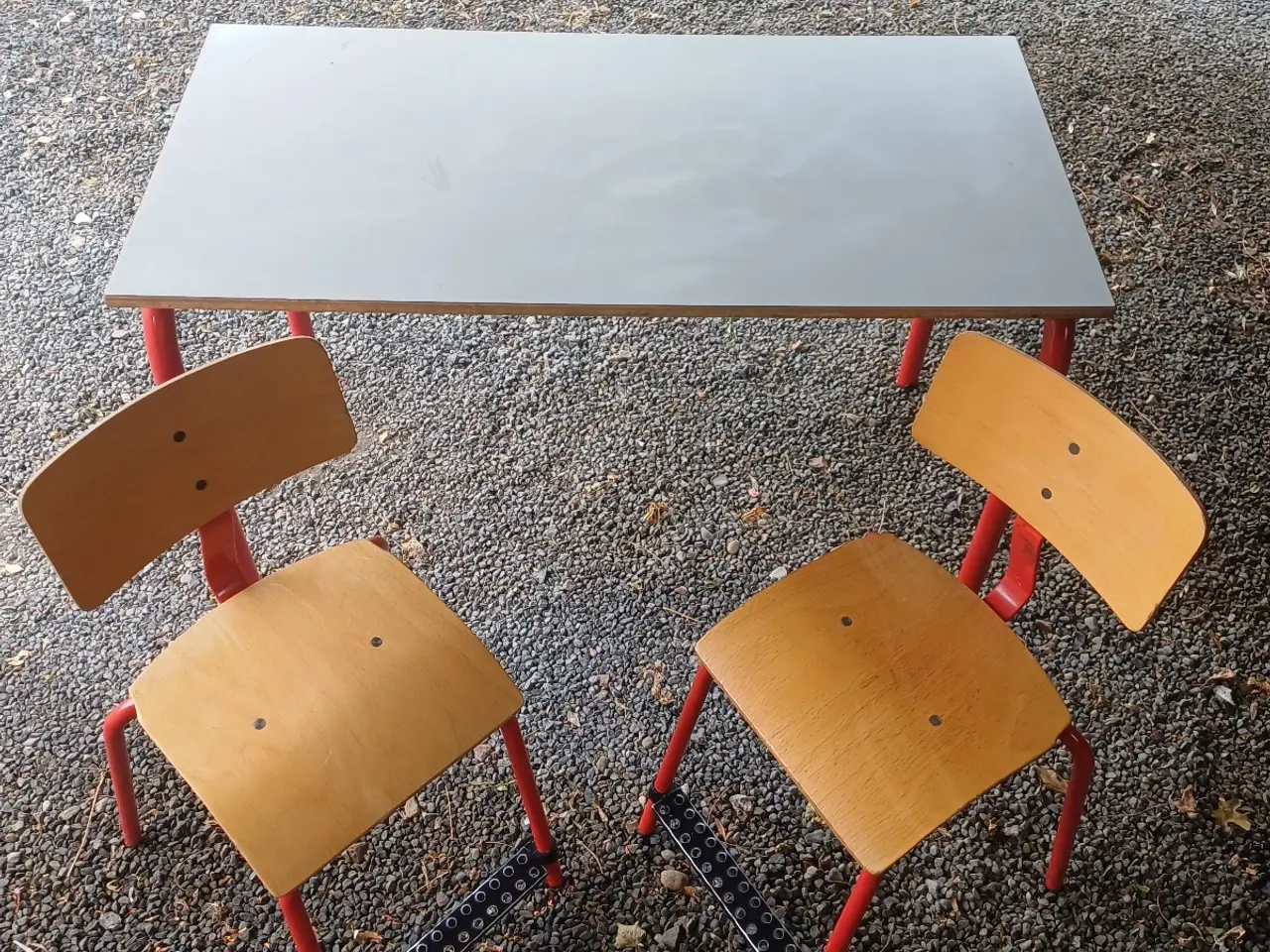 Billede 2 - Retro skolebord sæt