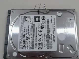 2½" 1000gb Toshiba mekanisk harddisk