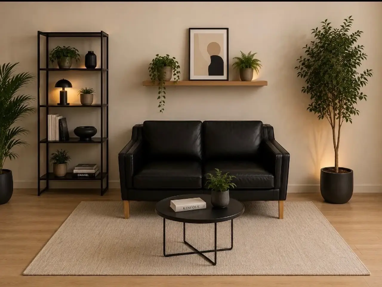 Billede 3 - Stouby Eva 2 Oers.Sofa i sort semianilin læder.