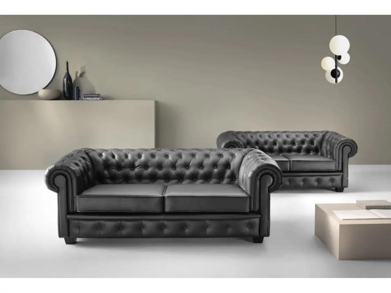 Billede 4 - Chesterfield Manchester 2 personers Lædersofa