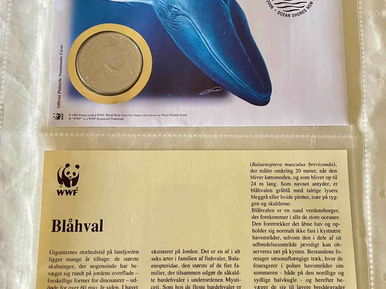 Billede 4 - 12 WWF møntbreve i samlemappe