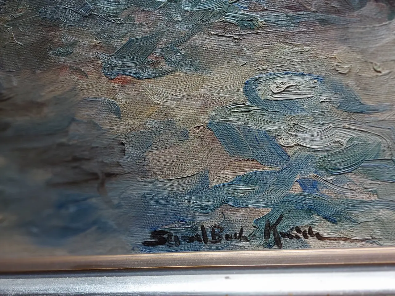Billede 3 - SIGRID BECK-KNUDSEN - ( 1864 - 1947 ) - oliemaleri