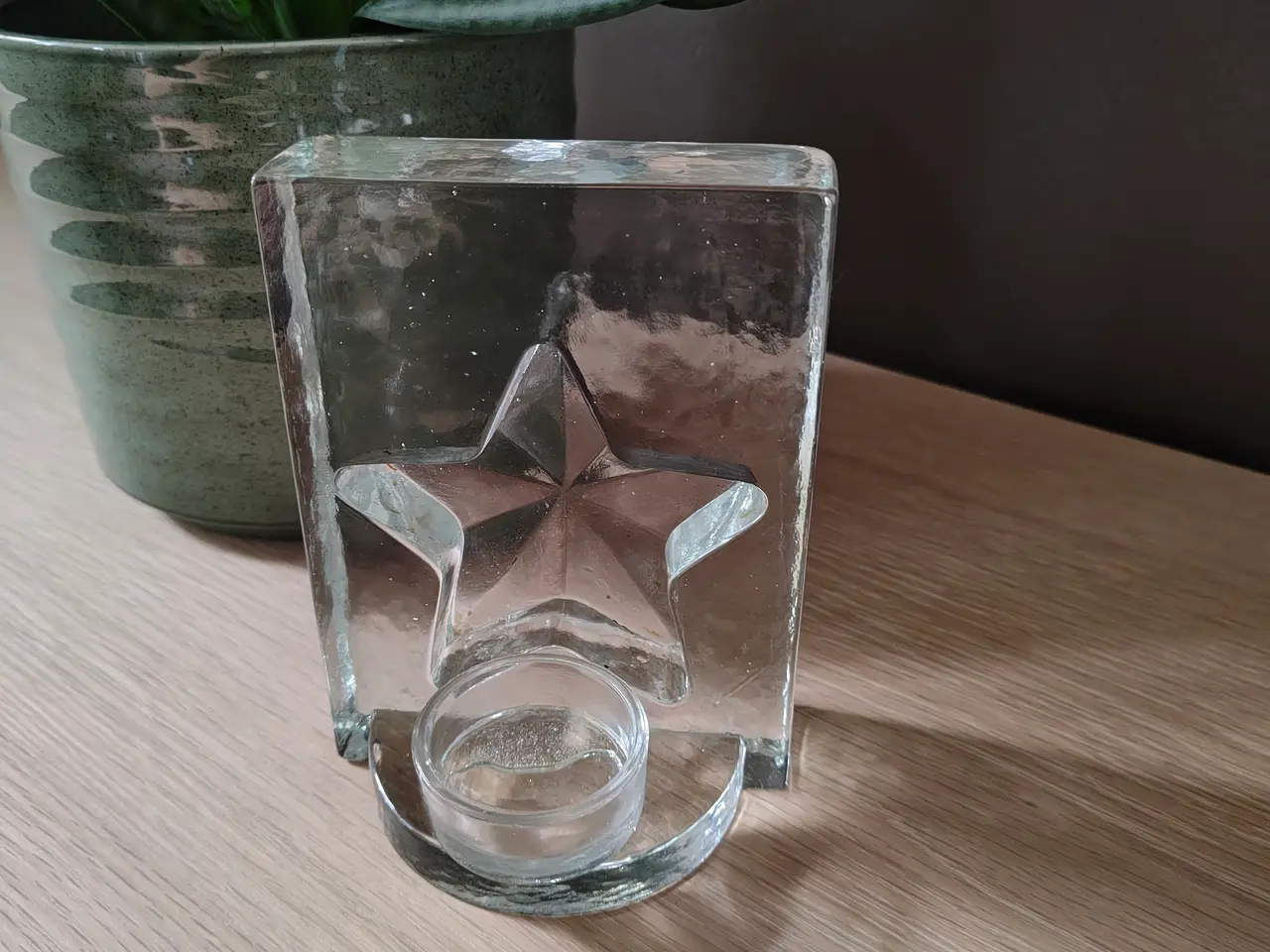 Billede 4 - Flot glas fyrfadsstage