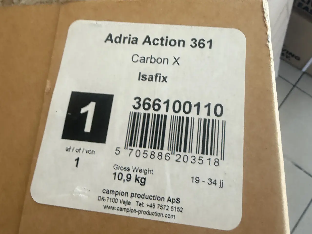 Billede 3 - Fortelt NYT isabella t/Adria Action 361