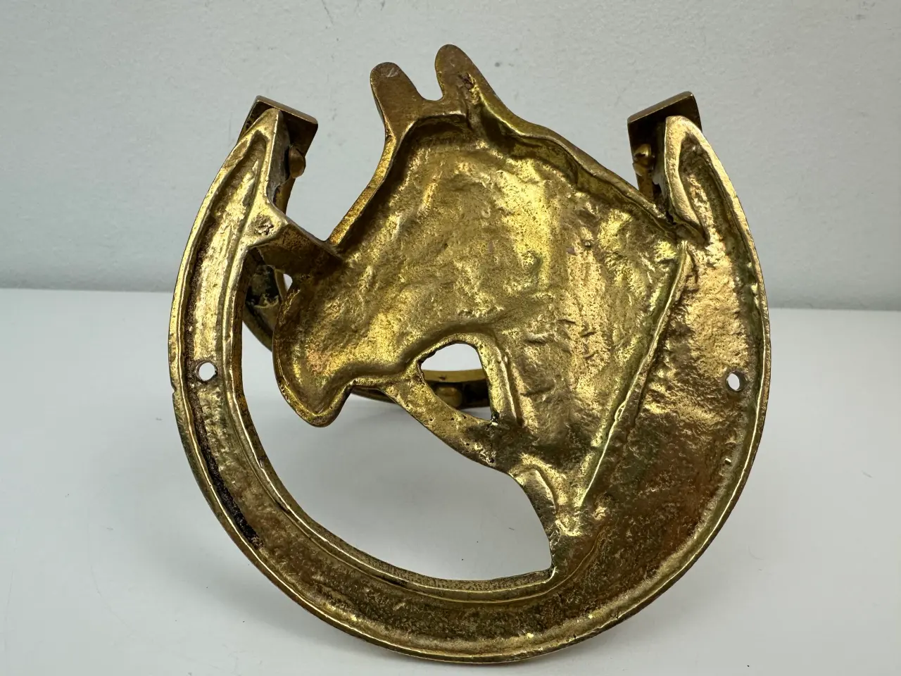 Billede 6 - Vintage dørhammer i messing (hest)