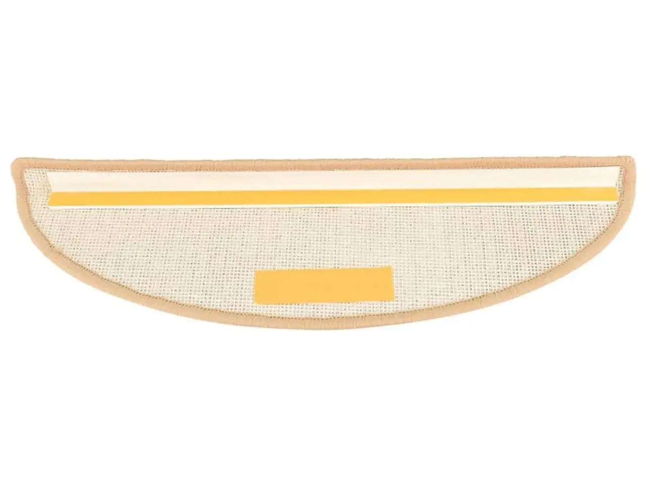 Billede 6 - Trappemåtter 15 stk. 56x17x3 cm cremefarvede halvrund