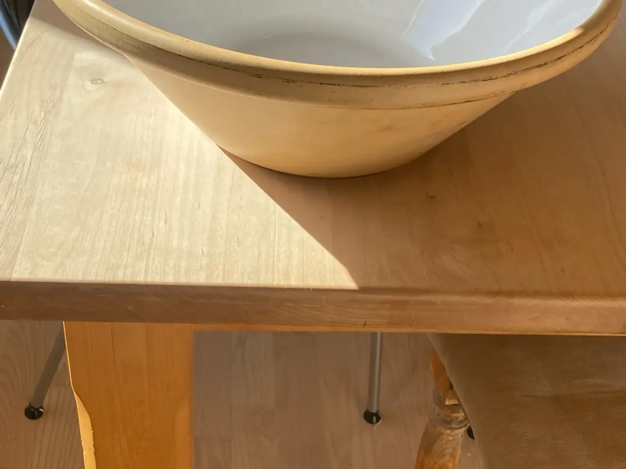 Billede 2 - Hvidt ler dejfad, 35 cm