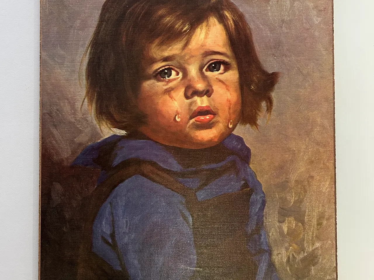 Billede 2 - 3 originale vintagetryk af De Grædende Børn