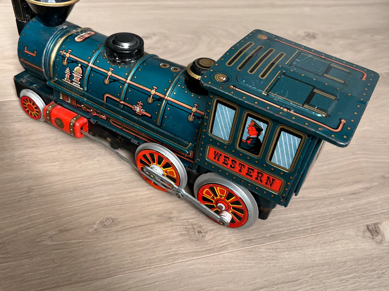 Billede 6 - Vintage Western Locomotive Tin