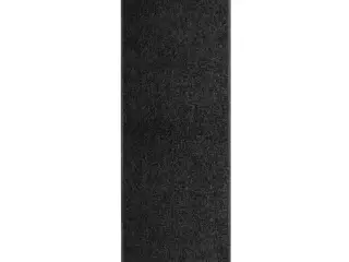 Vaskbar dørmåtte 60x180 cm sort