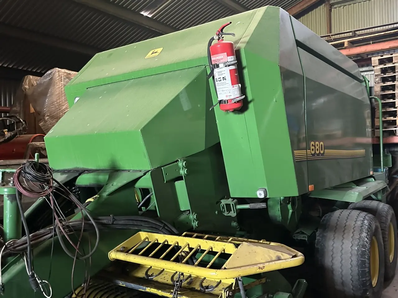 Billede 1 - John Deere 680 minibigballe presser med samlevogn