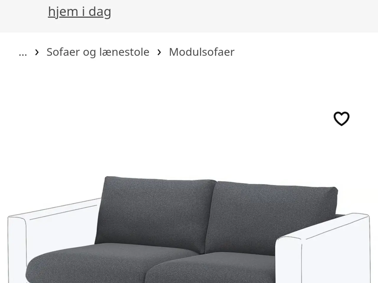 Billede 1 - Sovesofa modul. Vimle fra Ikea 