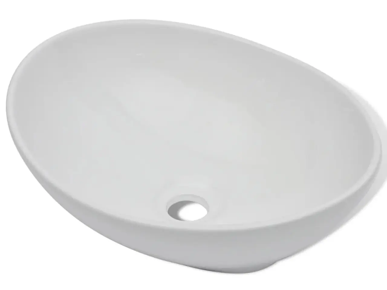 Billede 4 - Keramisk håndvask 40 x 33 cm oval hvid